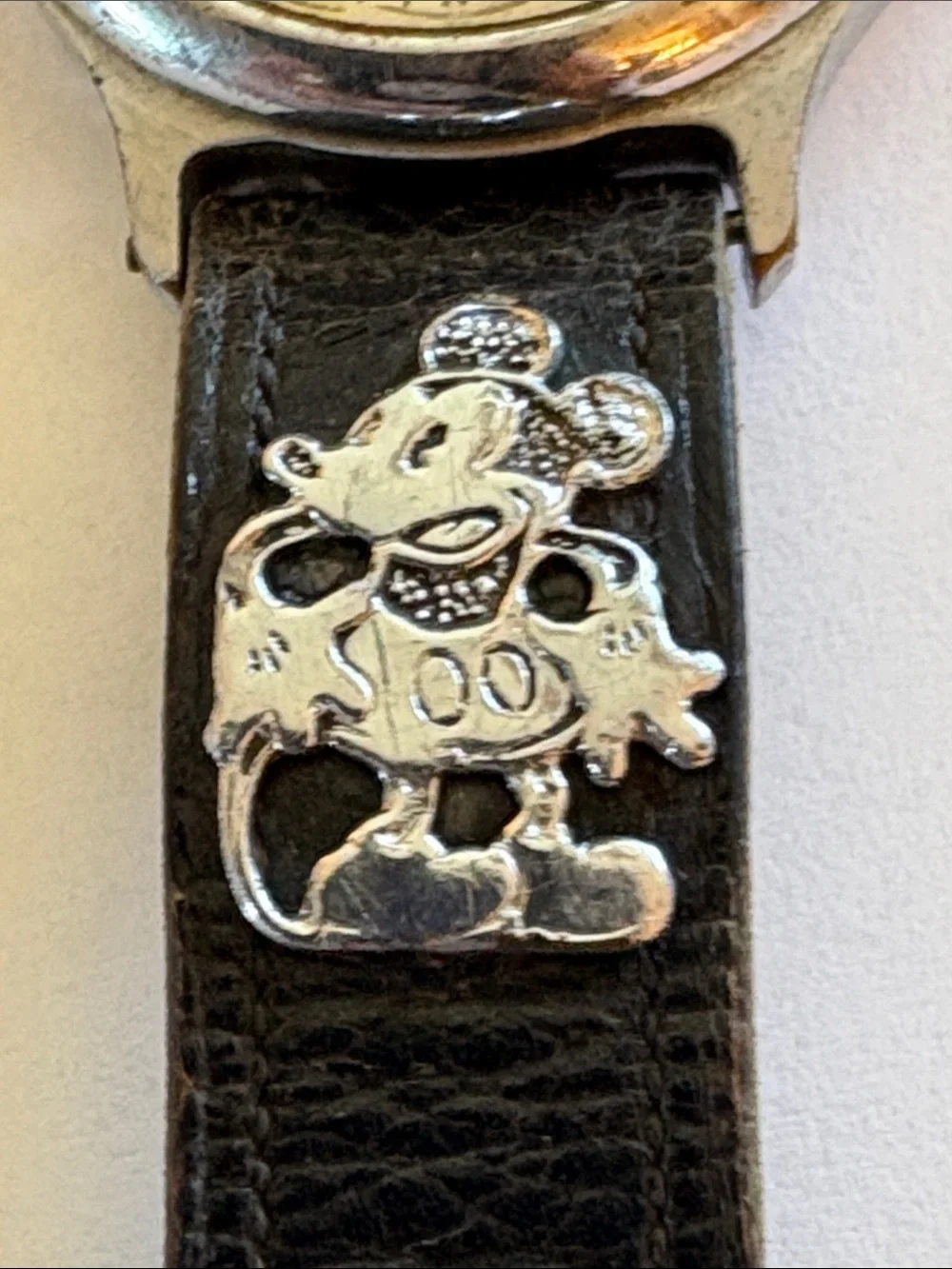 Ingersoll Mickey Mouse 1930’s Leather Strap Watch with Original Red Box